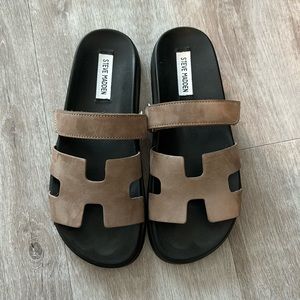 Steve Madden Mayven Tan Nubuck slide
